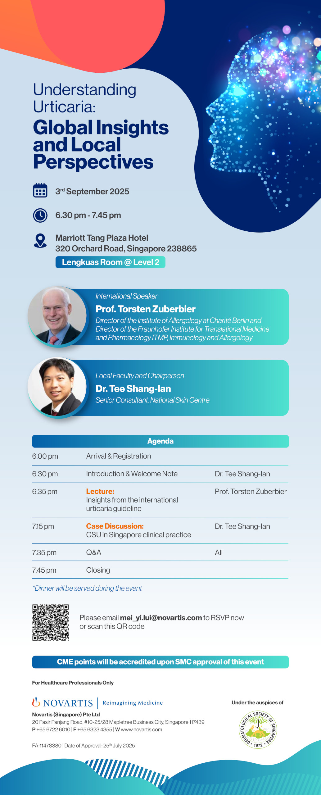 Understanding Urticaria: Global Insights and Local Perspectives @ Singapore Marriott Tang Plaza Hotel